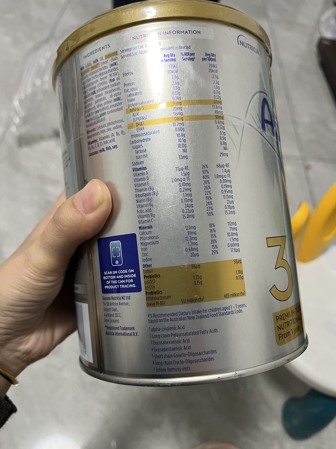 爱他美(Aptamil)白金澳洲版 幼儿配方奶粉 3段(12-36个月) 900g晒单图