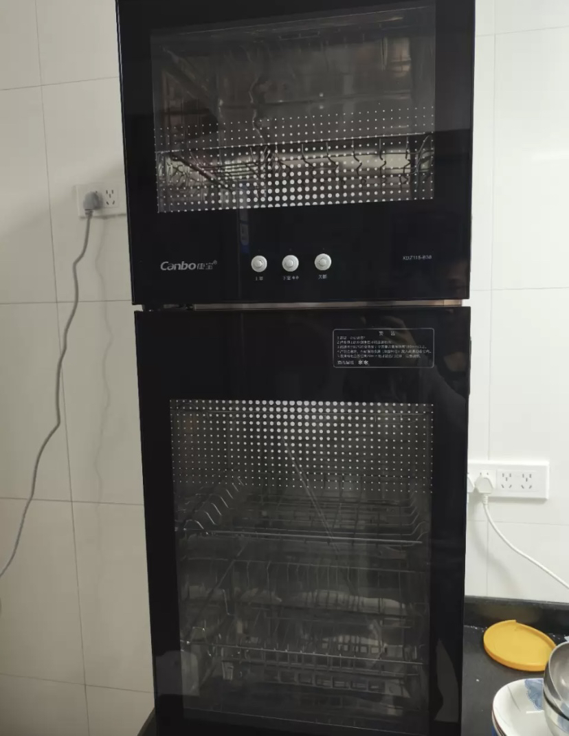 康宝(canbo)/耐惠消毒柜 130L立式家用高温二星级 厨房碗筷餐具大容量消毒柜XDZ130-MRP1晒单图