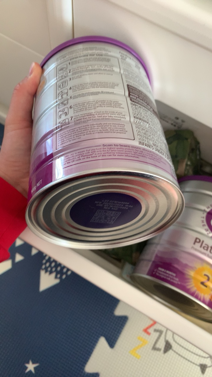 澳洲a2 Platinum 白金版 幼儿配方奶粉2段(6-12个月)900g/罐 新西兰原装进口[效期至27年6月]晒单图