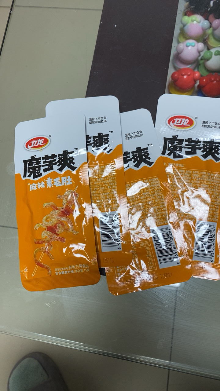 卫龙魔芋爽15g*10包素毛肚辣条素肉魔芋[麻辣味]小包装吃货零食解馋小零食儿时休闲零食休闲食品小吃晒单图