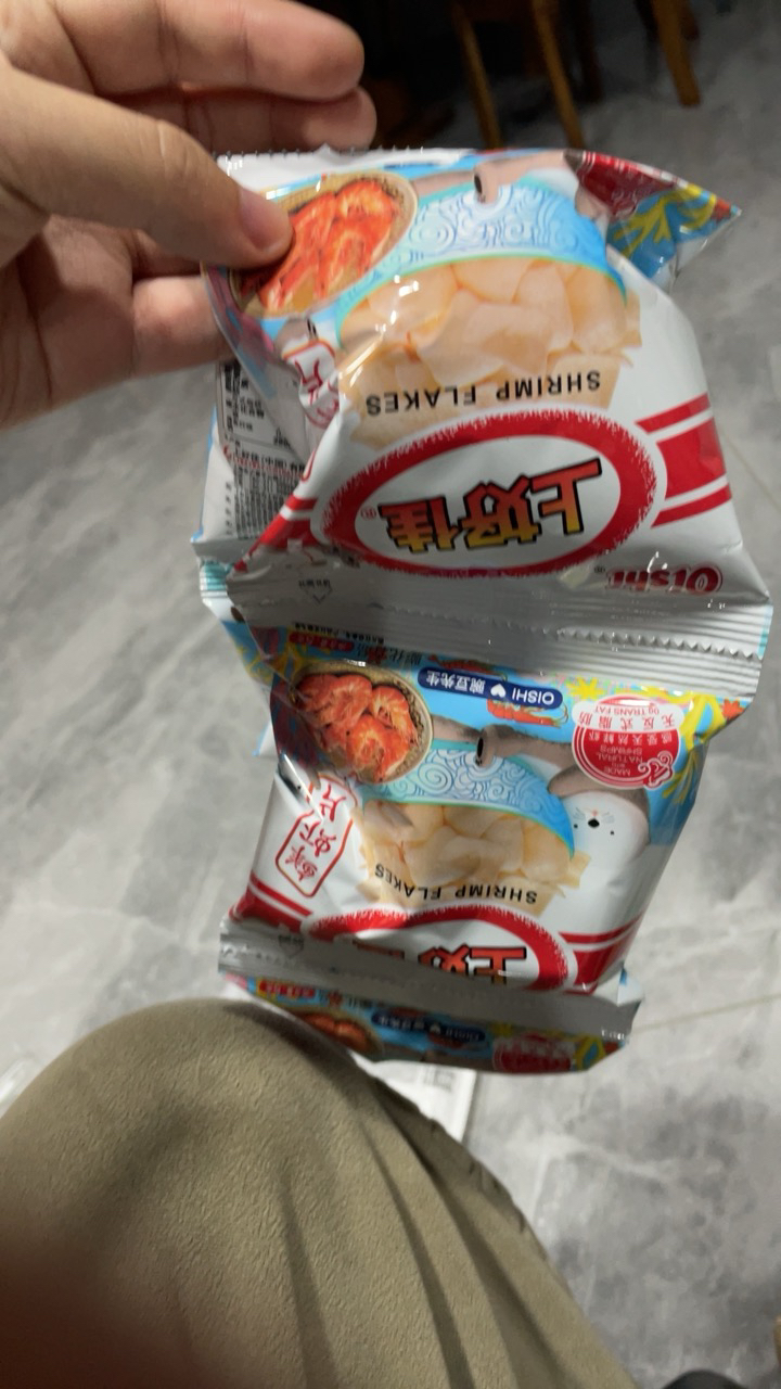 上好佳鲜虾片虾条薯片5g*5包解馋怀旧膨化小零食休闲食品小吃大礼包批发晒单图