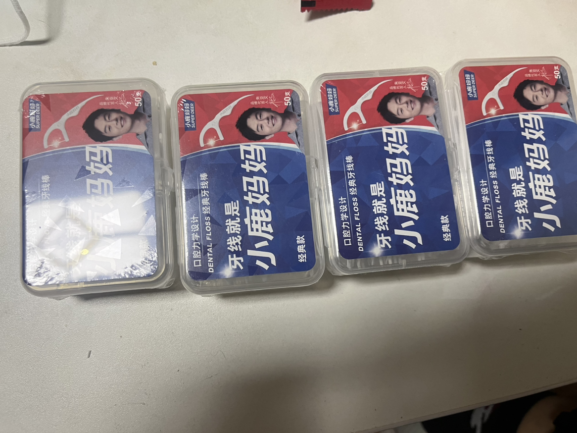 小鹿妈妈(FAWN MUM)经典力学牙线棒4盒200支晒单图