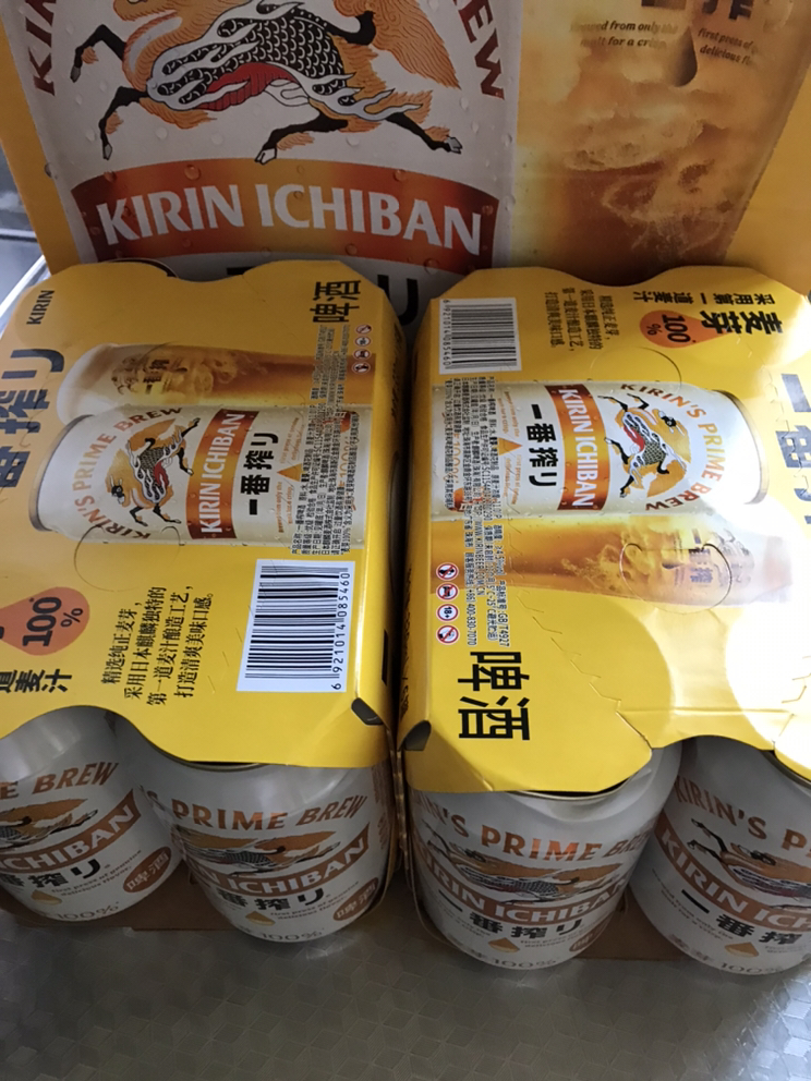 麒麟(Kirin)一番榨啤酒330ml*24听 整箱装晒单图