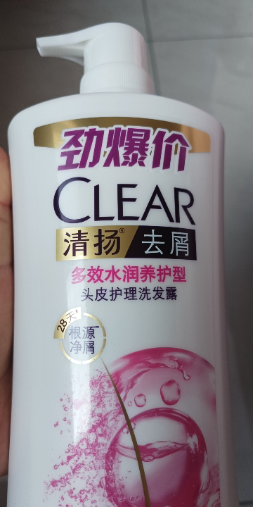 清扬去屑洗发露男女专用控油清爽蓬松头皮护理洗发水家庭装 多效水润养护型940克晒单图