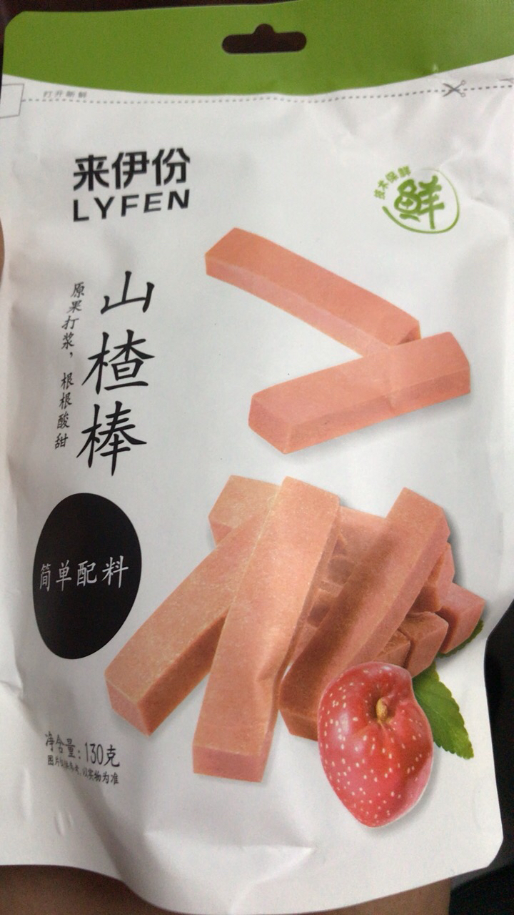[69元任选13件]来伊份山楂条130g新鲜山楂棒果脯蜜饯零食小吃单独包装晒单图