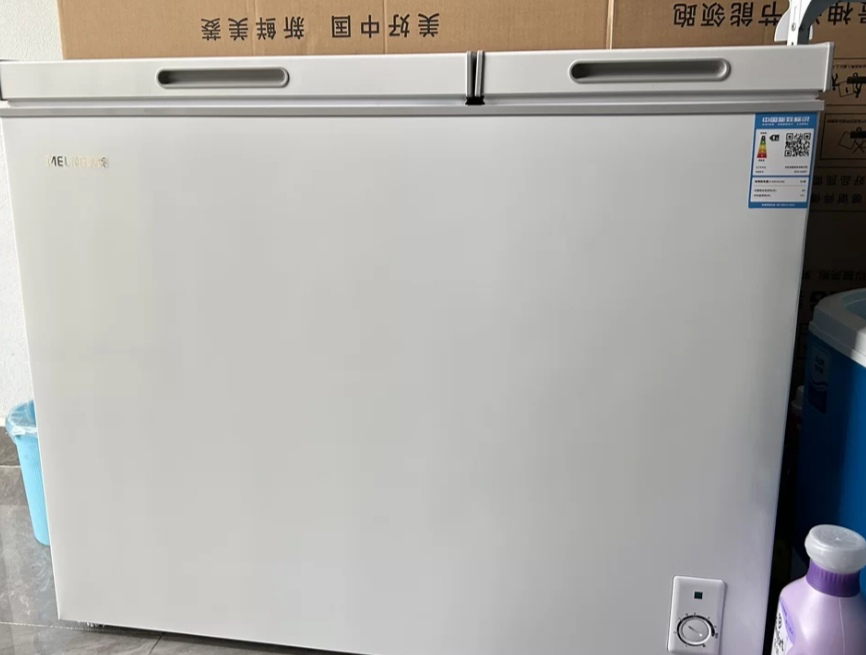 美菱(MELNG)220升卧式双温冰柜 家用商用小冰柜冷藏冷冻双温冷柜 节能低噪卧式冰箱柜苏自营 支持以旧换新晒单图