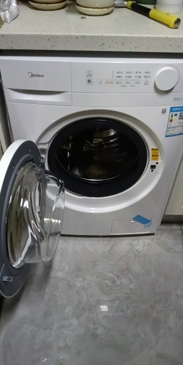 美的(Midea)滚筒洗衣机全自动10公斤超薄机身巴氏除菌变频蒸汽桑拿羊毛洗简尚系列MG100V11FPR晒单图