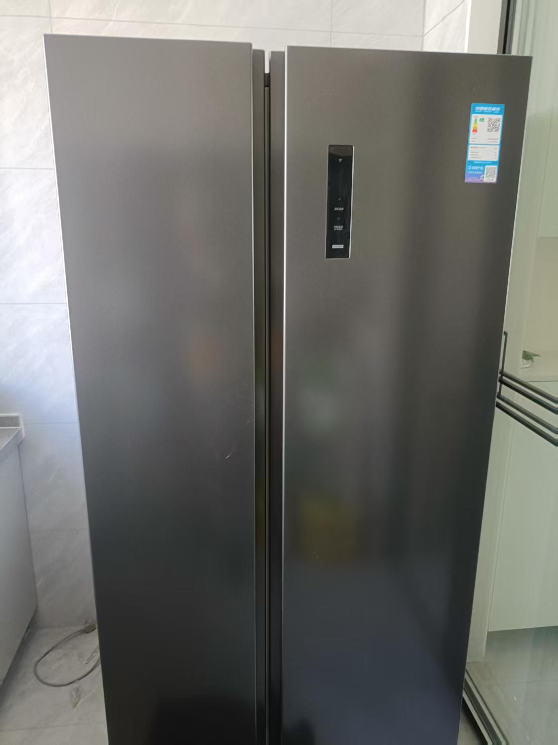 美的(Midea)607升对开门冰箱双变频一级能效家用超薄电冰箱智能净味无霜BCD-607WKPZM(E)大容量晒单图