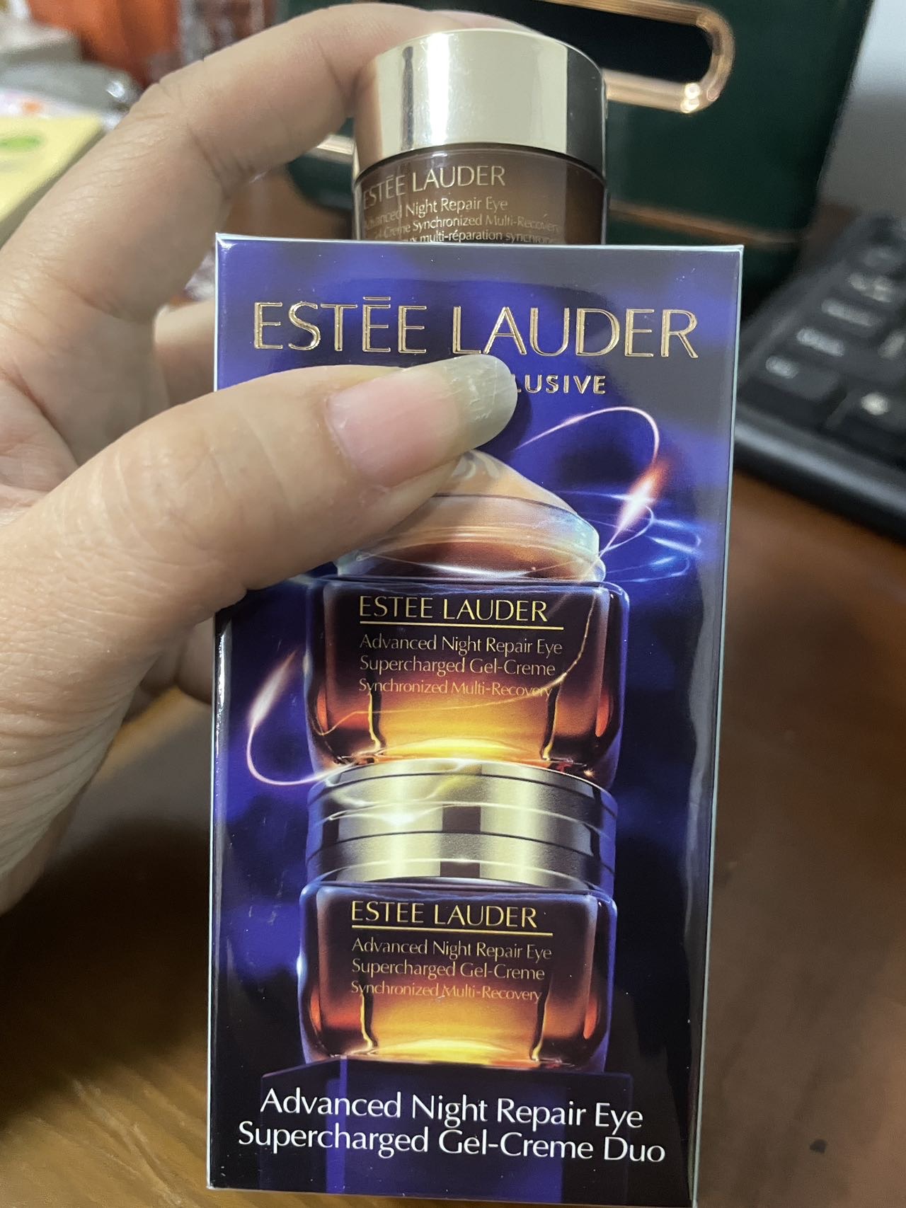 (Estee Lauder)雅诗兰黛小棕瓶眼霜改善眼袋改善黑眼圈紧肤淡皱小棕瓶抗蓝光眼霜15ml 两瓶装+小/样5ml晒单图
