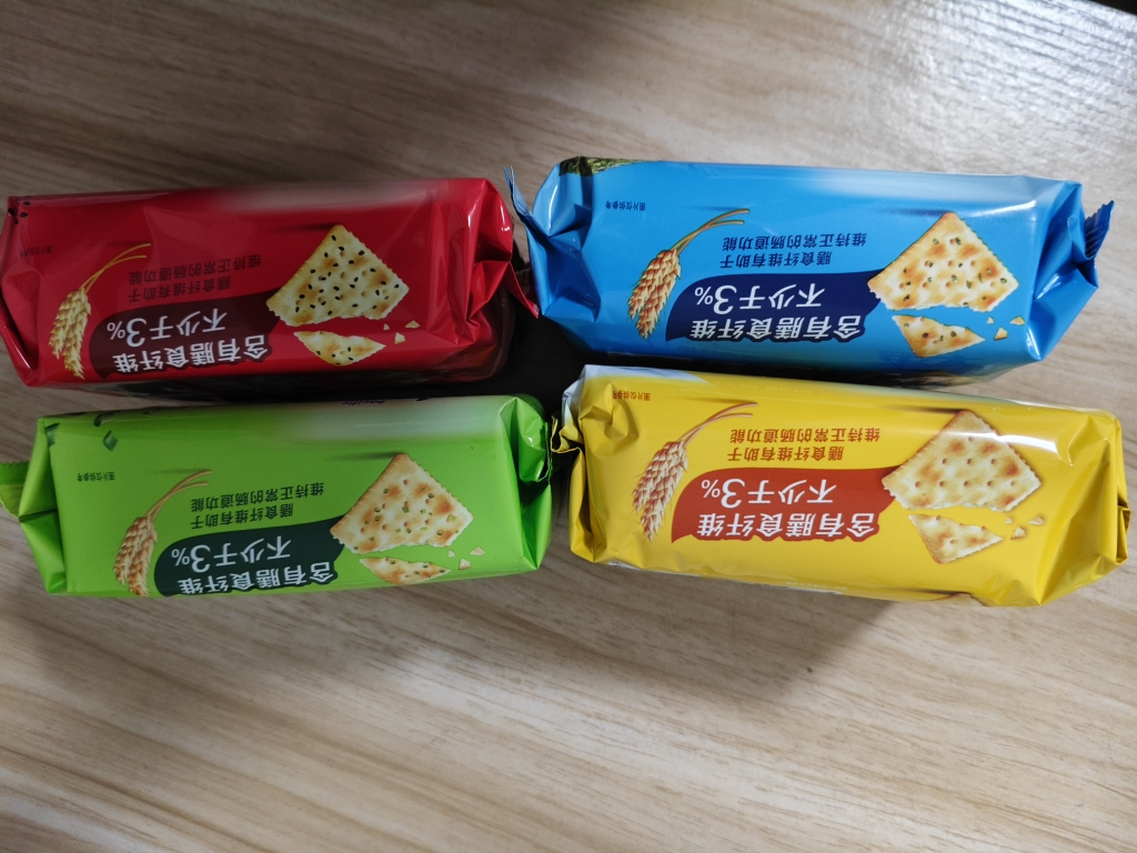 太平苏打饼干100g*1包梳打饼干早餐小零食休闲食品小吃( 奶盐味+海苔味+芝麻味+香葱味)晒单图