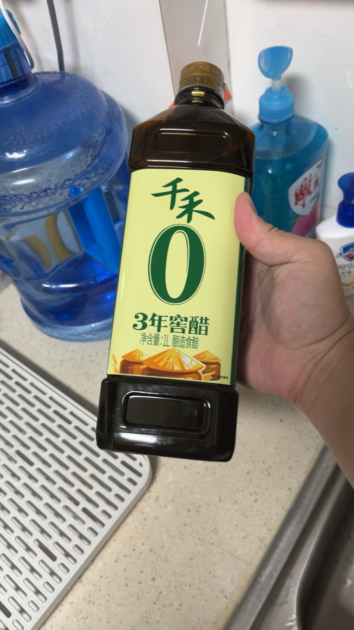 千禾3年窖醋1L/瓶 五粮酿造食用老陈醋凉拌菜蘸料家用调味晒单图