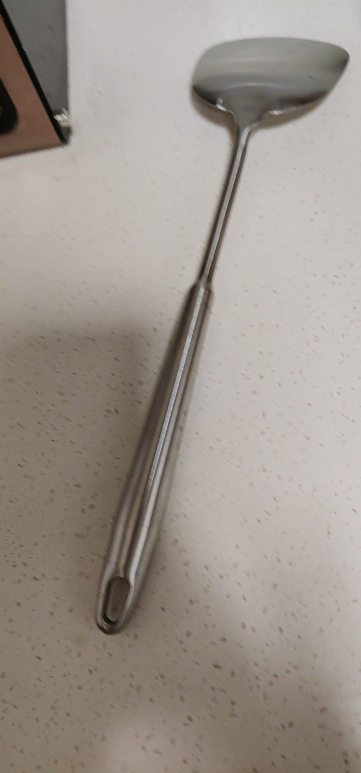 BRK Germany德国厨具厨房工具烹饪铲勺铲类 钢霸不锈钢锅铲不锈钢铲子 加厚一体成型 加长手柄炒菜铲 防烫锅铲晒单图