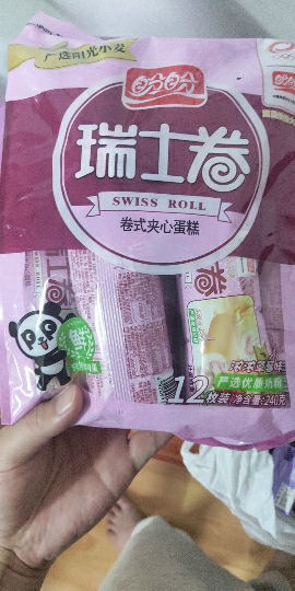 盼盼草莓味瑞士卷240g早餐糕点夹心点心面包零食小吃晒单图