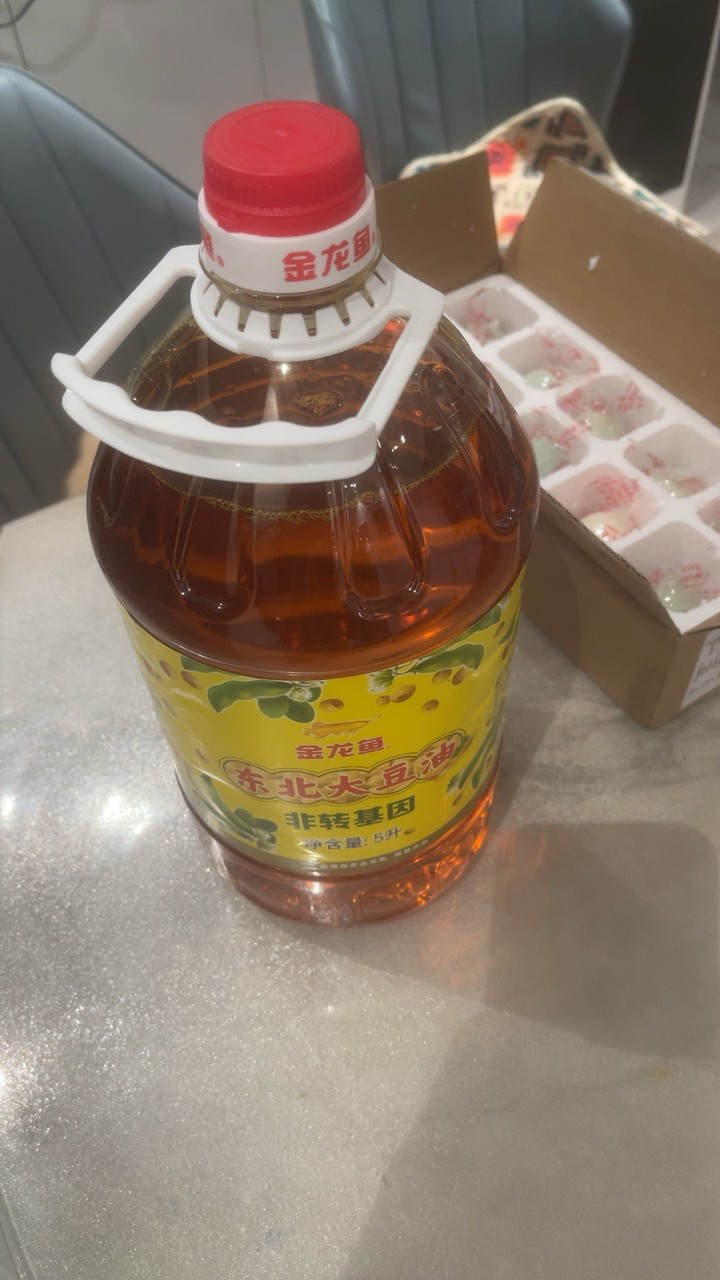 金龙鱼东北大豆油非转基因豆油5升装家用食用油大桶装油5l 油桶晒单图