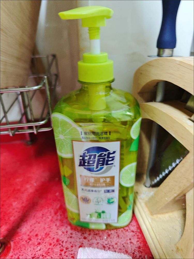 超能柠檬护手洗洁精1kg大瓶装食品级去油不伤手家庭实惠装晒单图