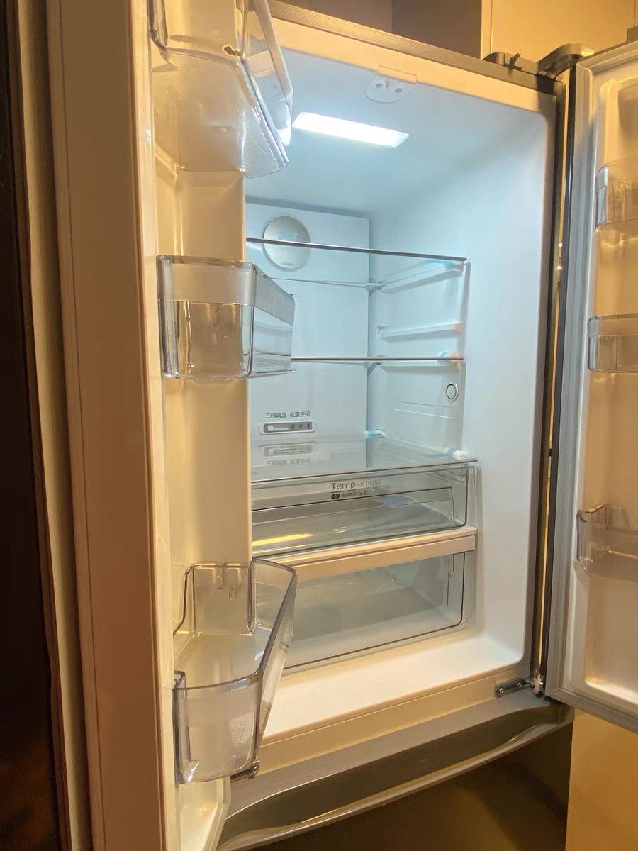 美的(Midea)冰箱法式多门325升一级能效双变频四开门小型电冰箱超薄风冷无霜节能低噪BCD-325WFPM(E)灰晒单图