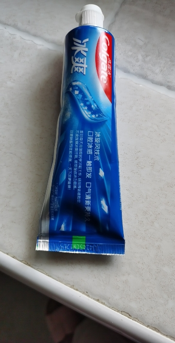 高露洁冰爽三重薄荷牙膏口腔护理清洁清新冰凉口气家庭装120g晒单图