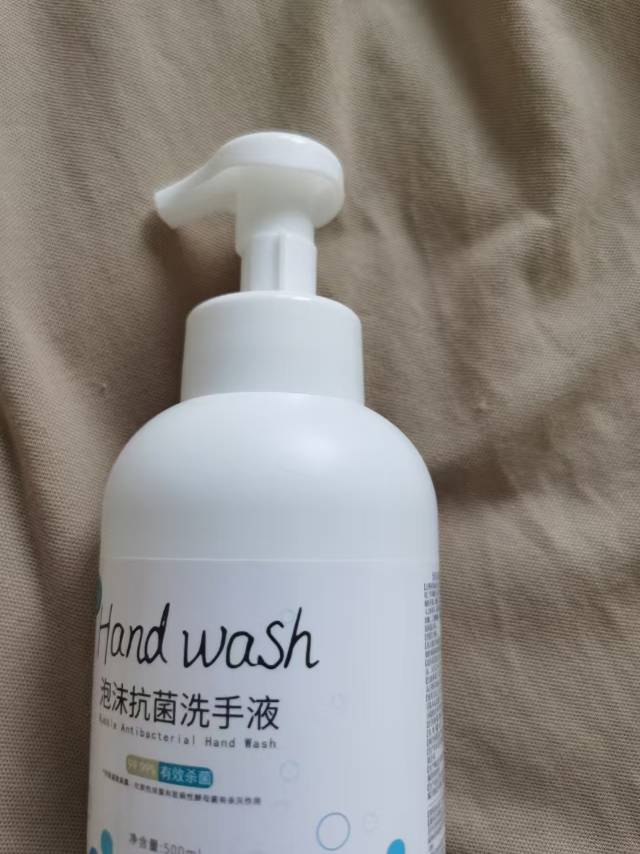 翰恩广洋泡沫抗菌洗手液水蜜桃香型抑菌杀菌泡沫丰富500ml*1瓶晒单图