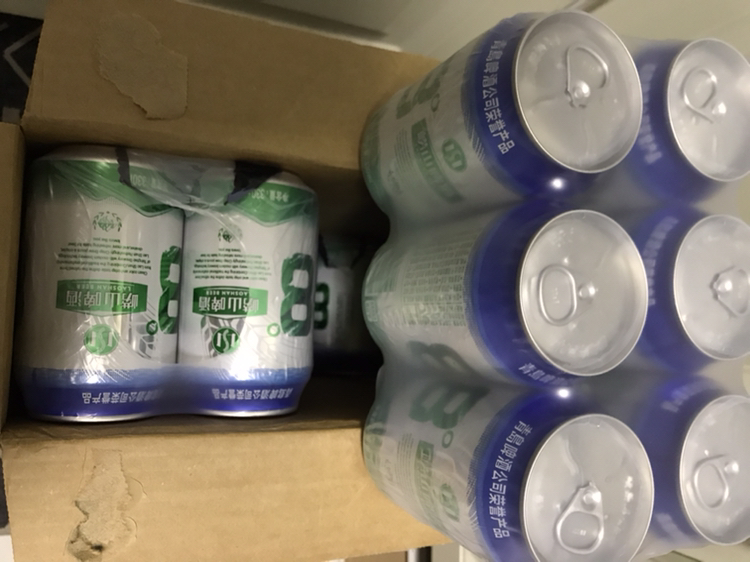 青岛崂山啤酒LAOSHAN BEER 8度 清爽黄啤 330ml*24听 整箱 国产官方自营(ZJ)晒单图