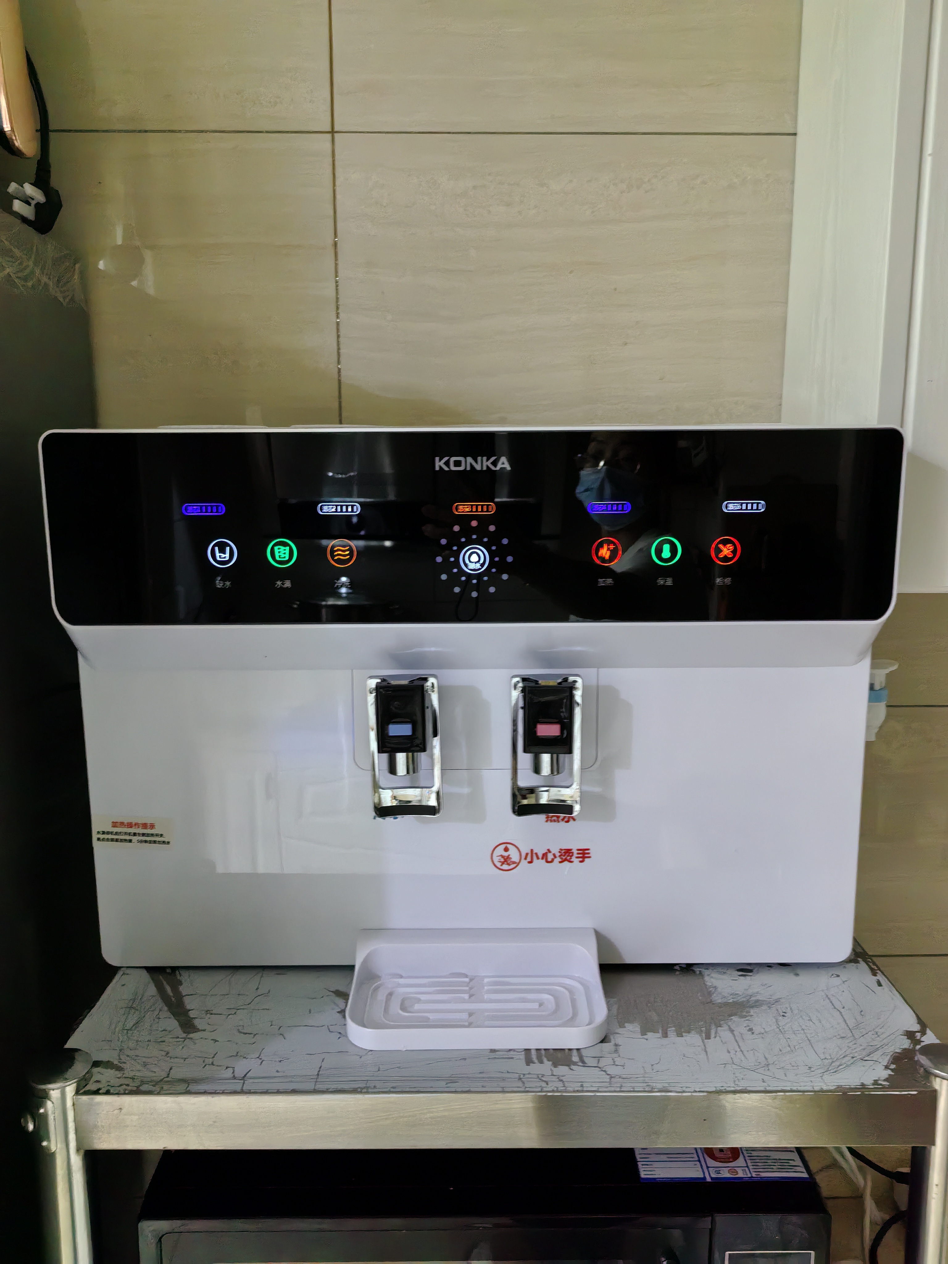 康佳(KONKA)净水器家用饮水机 RO反渗透净热一体机 壁挂式台式过滤器 替代即热管线机 KRO-J100晒单图