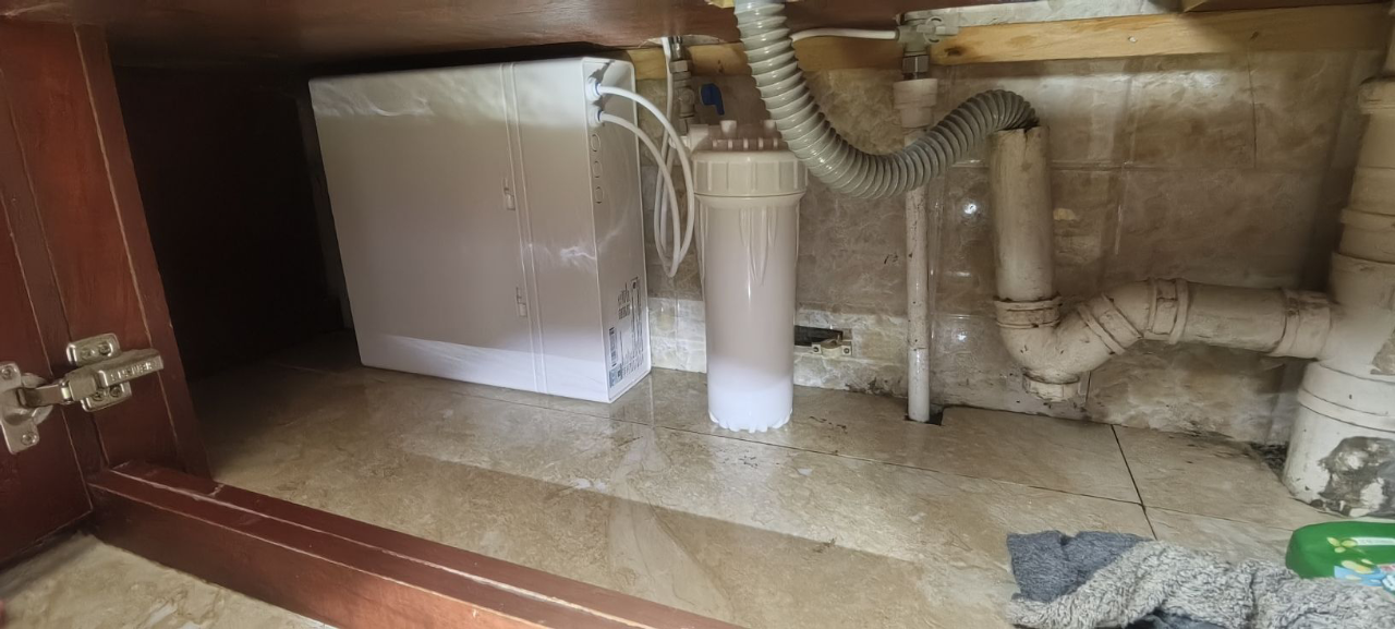 汉斯顿/Hunsdon净水器家用厨房自来水过滤器厨下式无桶大流量净水机320EY 120L/H不用电无废水晒单图