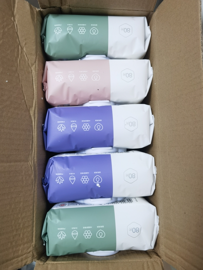 植护婴儿手口适用柔湿巾纸巾80片/包*5包装温和洁净柔软滋润晒单图