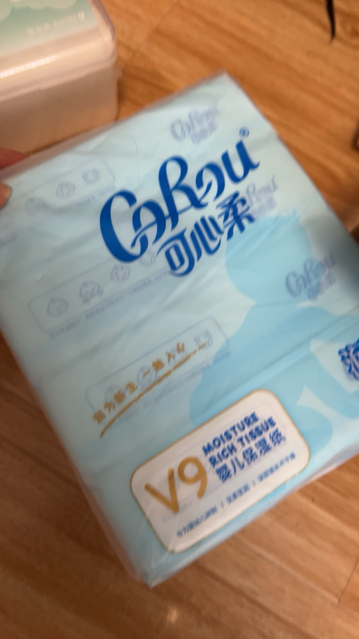 可心柔V9润+保湿系列120抽*4包宝宝抽纸婴儿柔纸巾新生儿云柔巾晒单图
