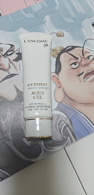 法国(Lancome)兰蔻水漾轻透隔离露UV小白管 SPF50PA++++柔皙轻透防晒霜50ml (清爽型)晒单图