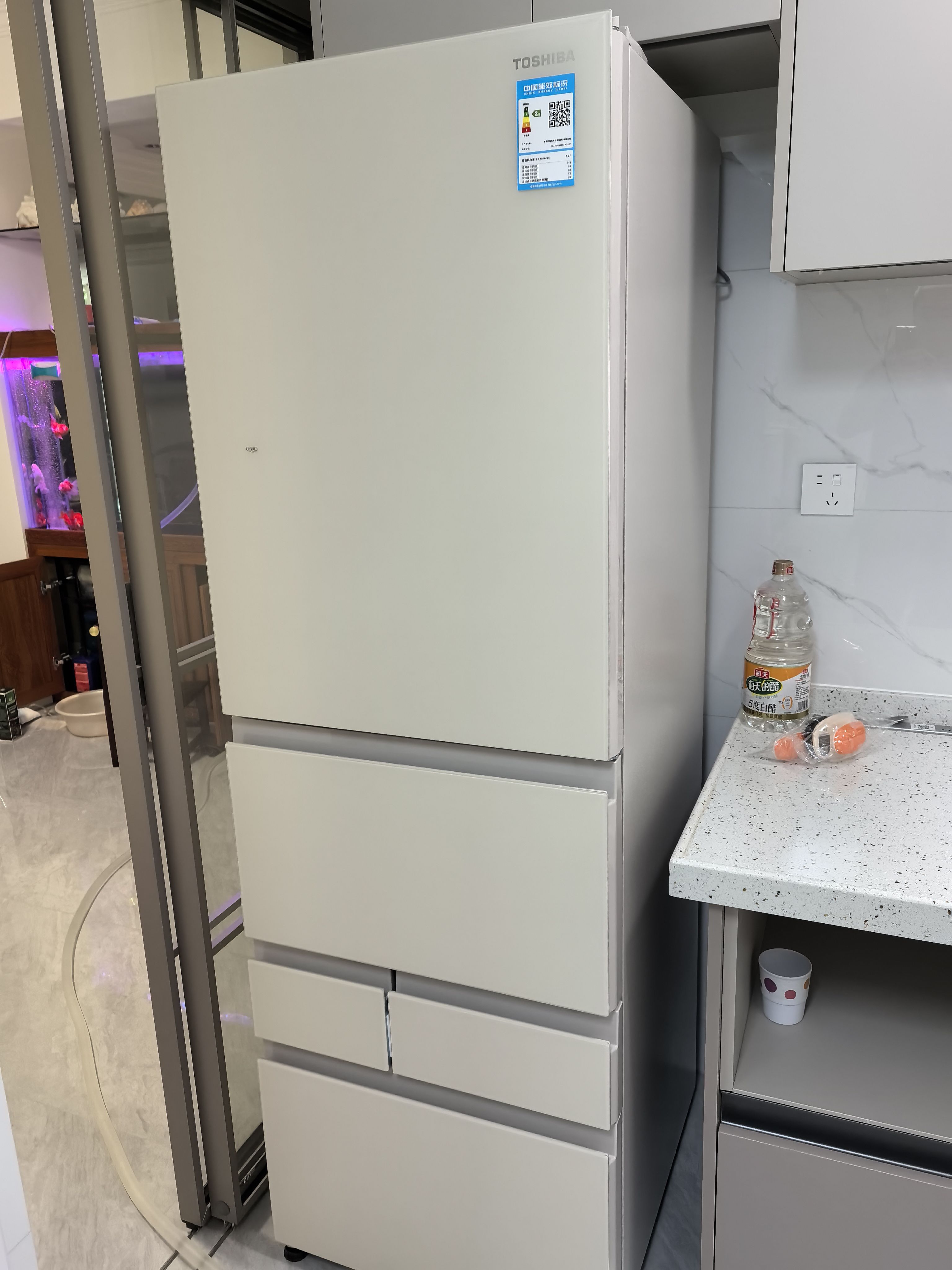 东芝冰箱GR-RM436WE-PG2B7羽纱杏晒单图