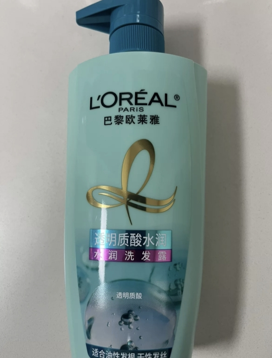 欧莱雅(LOREAL)透明质酸水润洗发露500ml(适合油性发质人群,水润洗发水)晒单图