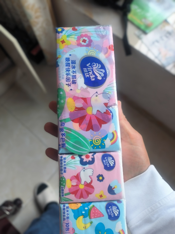 维达倍韧手帕纸3层8片30包 外出便携小包实惠餐巾纸面巾纸纸巾(新旧包装交替发货)晒单图