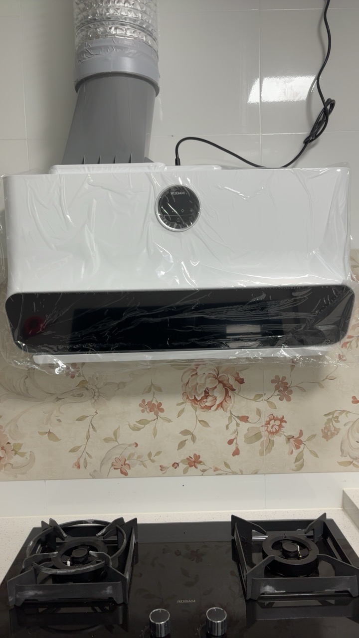 老板23m³超薄变频油烟机抽油烟机单烟机吸油烟机侧吸式大吸力脱排油烟机自营免拆洗侧吸油烟机小尺寸烟机22A3S薏仁白晒单图