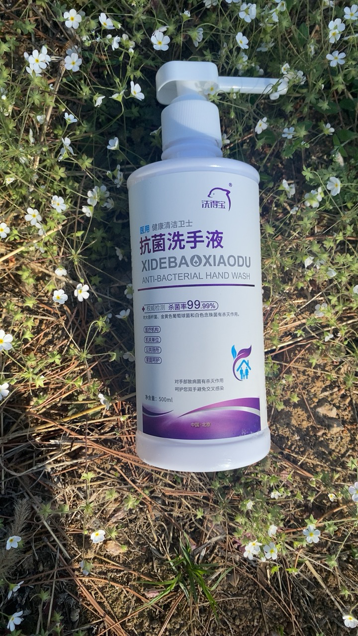 洗得宝医用抗菌洗手液500ml护肤保湿杀菌儿童洗手液不含香精不含色素晒单图