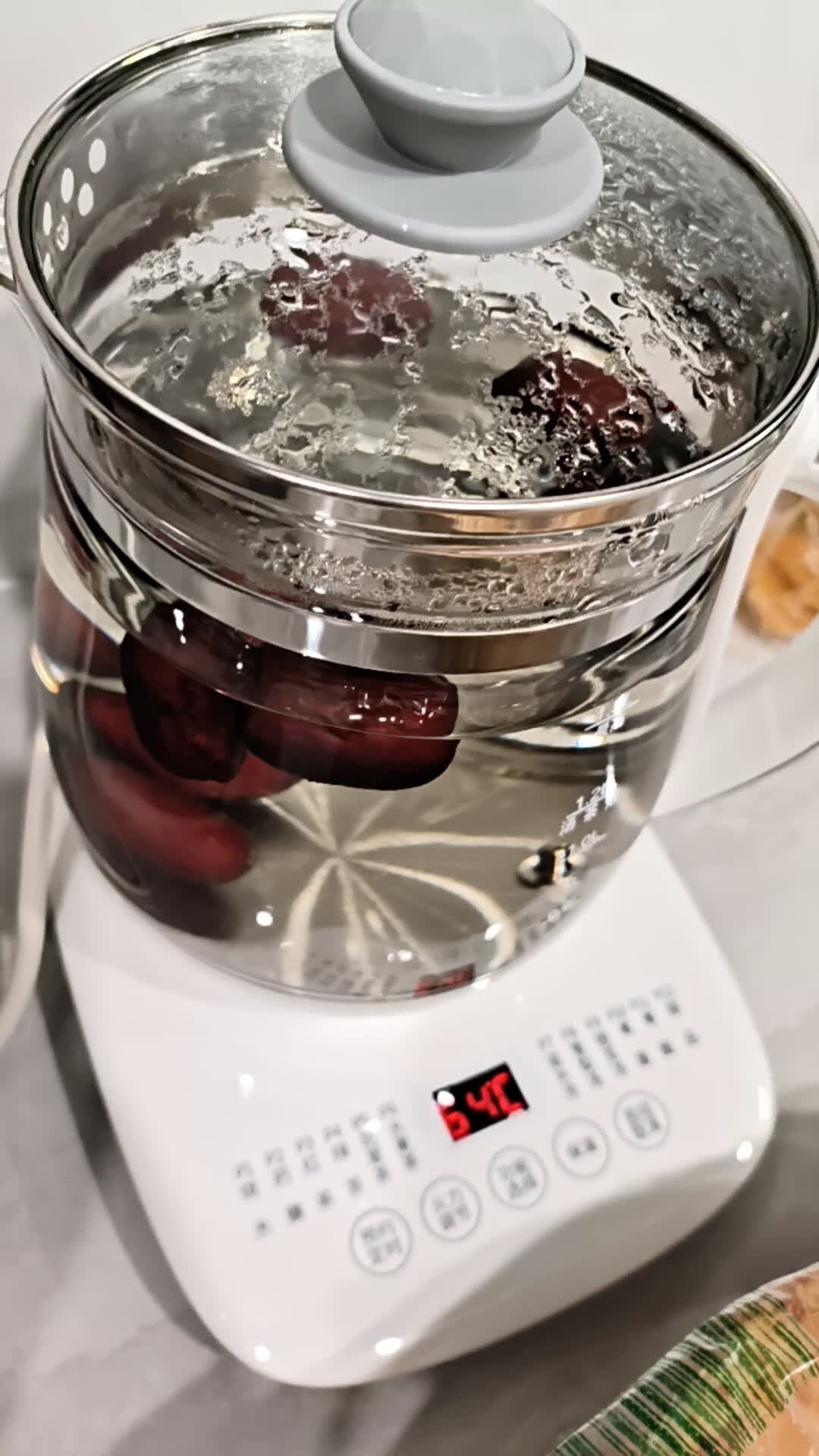九阳(Joyoung)养生壶迷你玻璃花茶壶煮茶器 1.5L容量11档温度 0胶水恒温电热烧水壶 DGD1506BQ晒单图