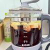 苏泊尔(SUPOR)养生壶煮茶器1.5升大容量316L不锈钢加厚玻璃多功能家用电热水壶花果茶壶煮茶壶 SW-15YJ30晒单图