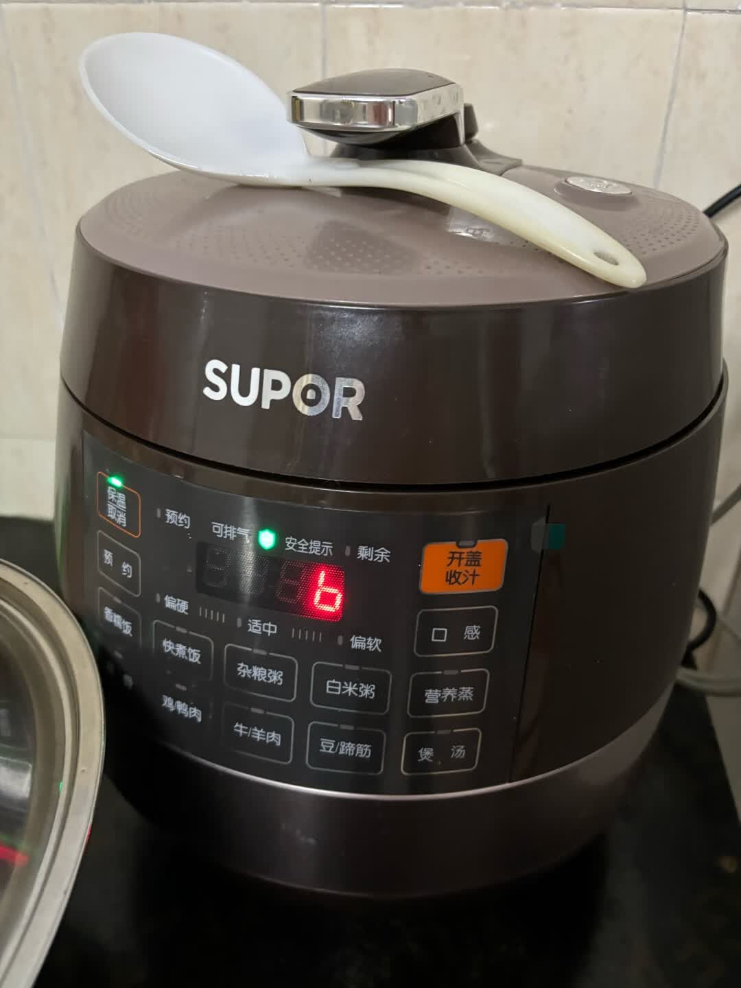 苏泊尔(SUPOR)全自动智能预约电压力锅 6L大容量 触控双球釜内胆电饭煲高压锅6-8人SY-60YC8001Q晒单图