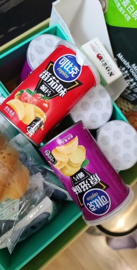 可比克薯片45g*5罐装随机口味土豆片追剧零食品小吃夜宵晒单图