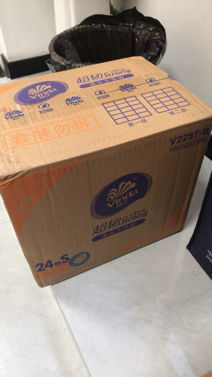 维达超韧抽纸3层S码100抽24包卫生纸 家用实惠装餐巾纸面巾纸卫生纸纸巾(整箱销售)(新旧包装交替发货晒单图