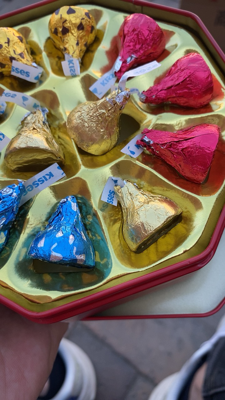 好时(Hershey’s) kisses好时牛奶巧克力12粒八角铁盒结婚喜糖礼盒装(不含礼袋)晒单图