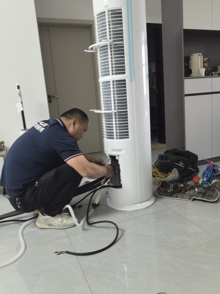 奥克斯 (AUX)空调3匹 新一级能效 全直流变频冷暖 WIFI智控 快速冷暖 自清洁 圆柱立柜式 家用客厅空调晒单图
