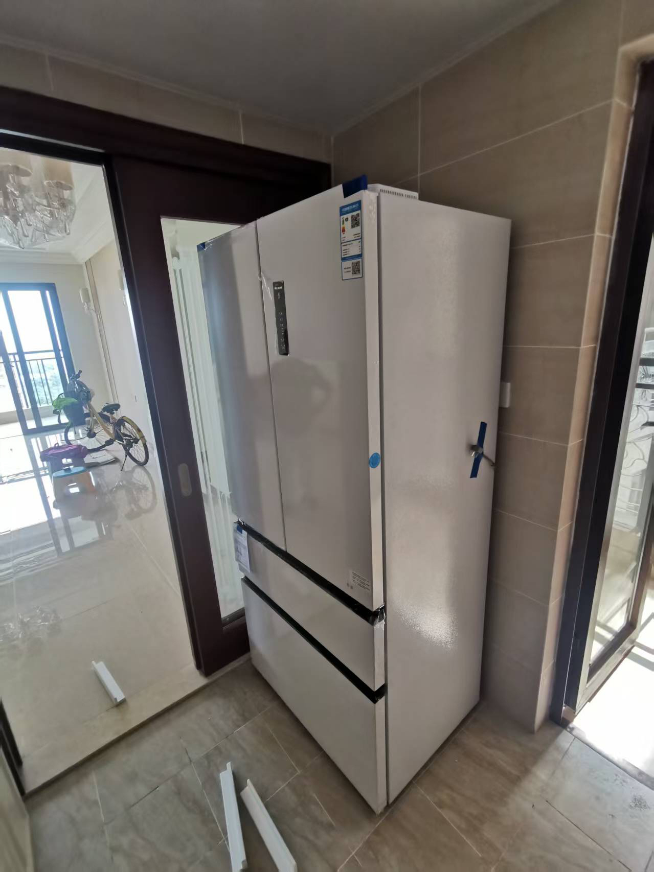 无忧嵌美菱511升双系统零嵌入法式多门冰箱 63.5cm1级家用大容量电冰箱以旧换新补贴自营BCD-511WP9CZX白晒单图