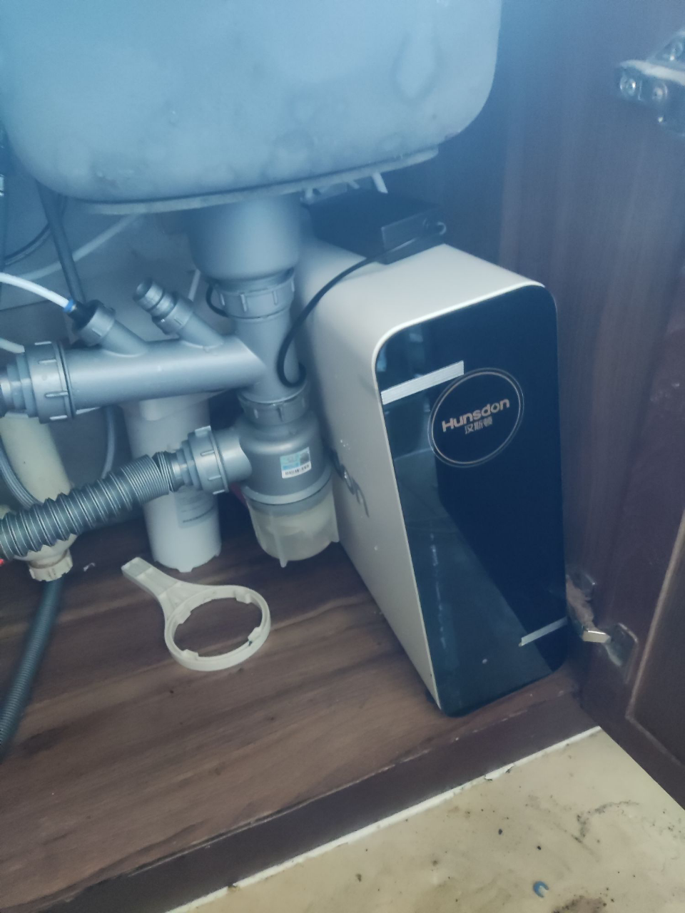 汉斯顿/Hunsdon净水器家用直饮自来水过滤厨房净化反渗透ro净水机800G大通量白露2L/min直饮出水晒单图