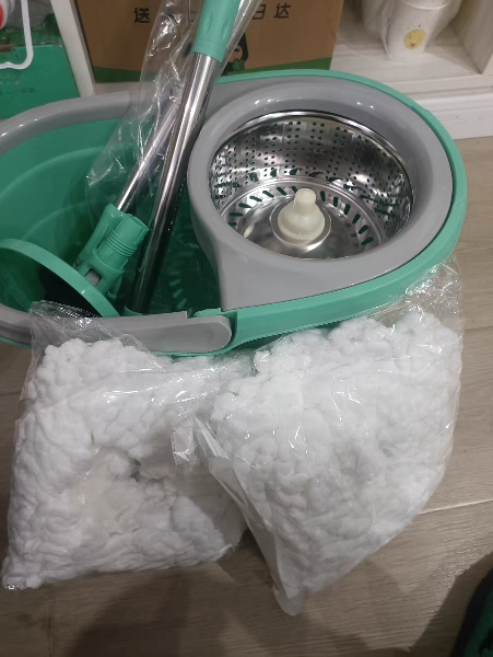 好媳妇拖把旋转杆自动甩干拖地桶一拖墩布净懒人免手洗家用桶地拖 钢丝网 AGW-7405A-1晒单图