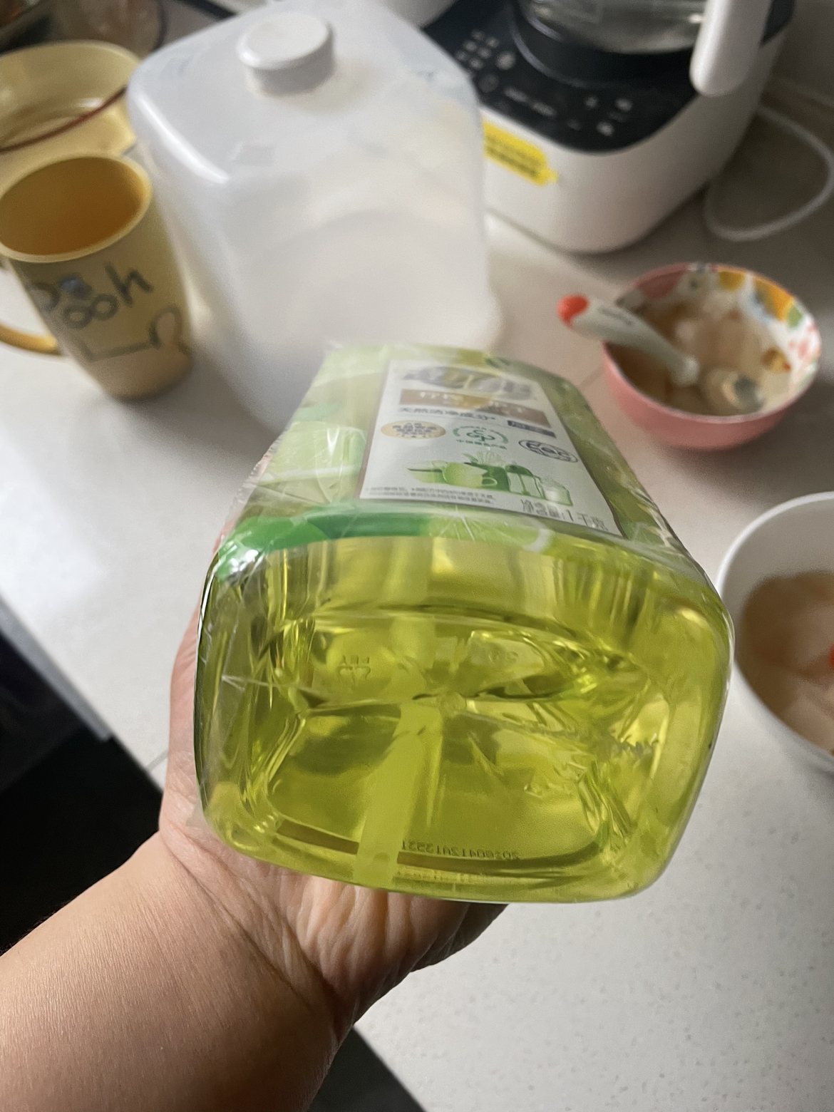 超能柠檬护手洗洁精1kg大瓶装食品级去油不伤手家庭实惠装晒单图