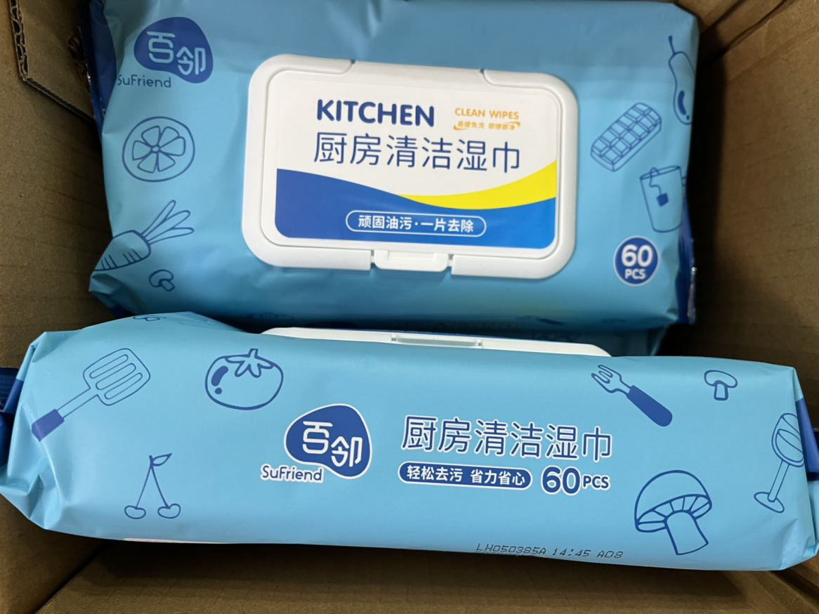 苏宁宜品 x百邻厨房湿巾60片盖巾*5包晒单图