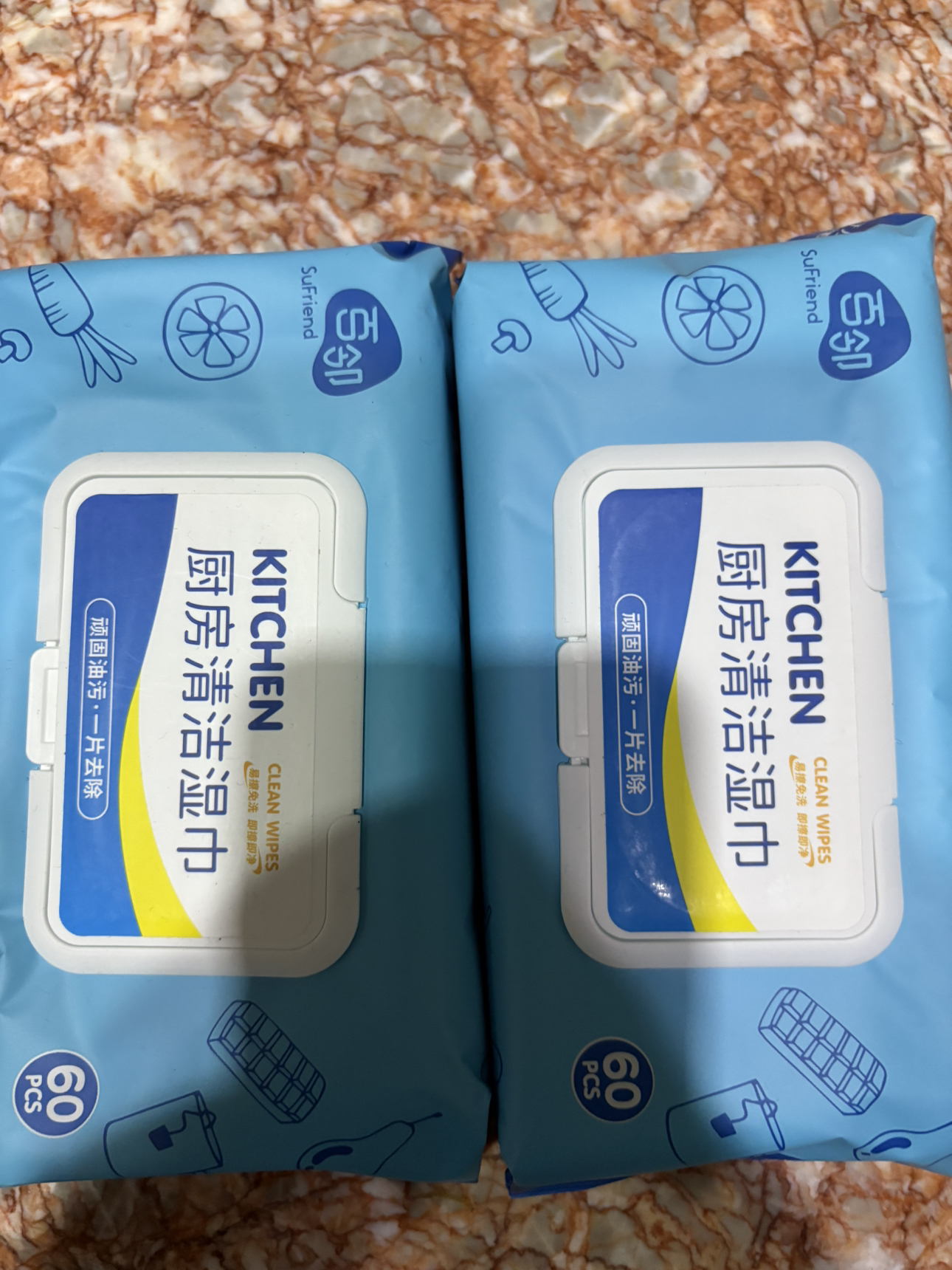 苏宁宜品 x百邻厨房湿巾60片盖巾*5包晒单图