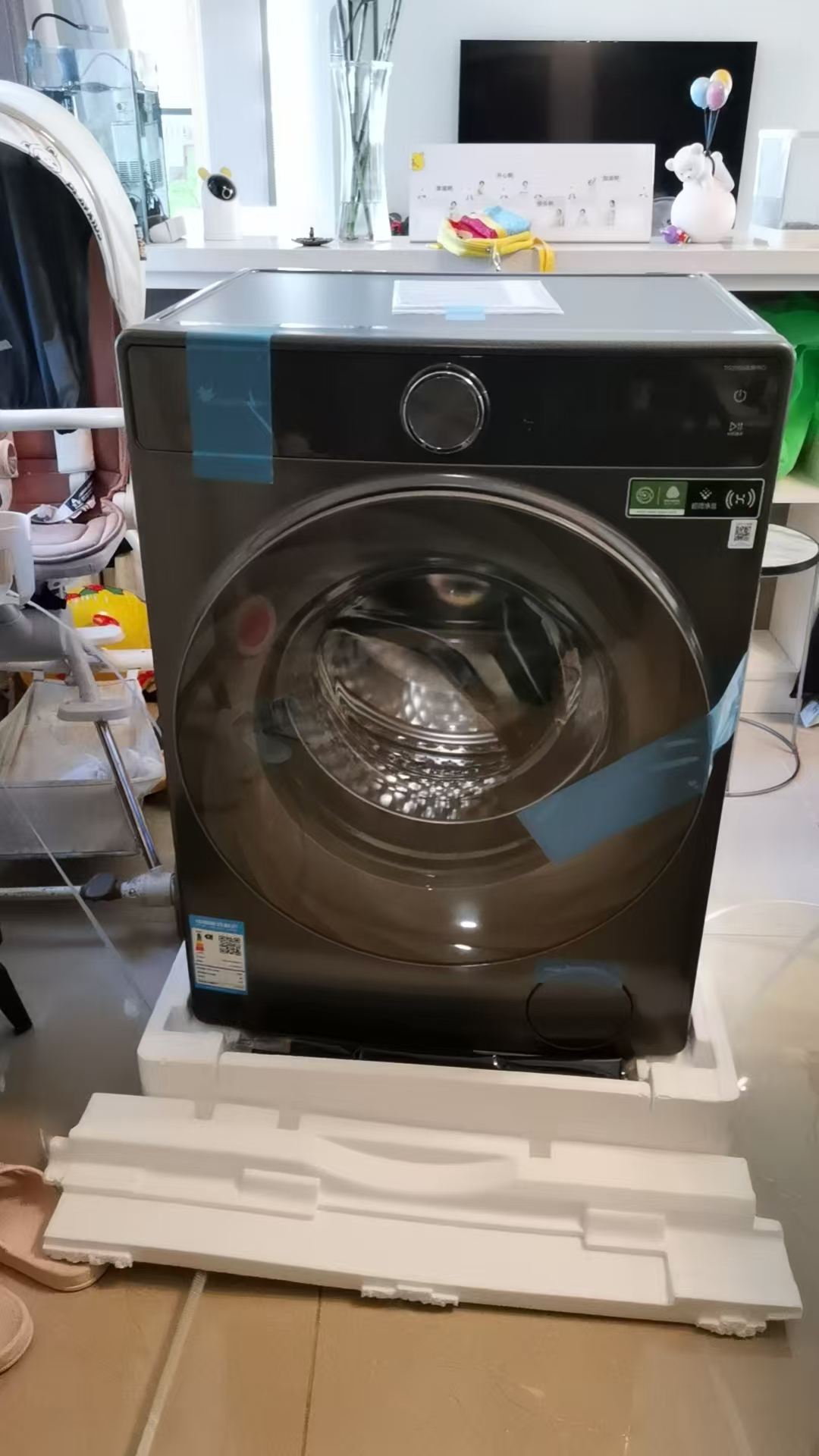 小天鹅小乌梅2.0滚筒洗衣机全自动洗脱一体10KG超薄变频水魔方RVICPRO同款TG100S83PRO家电国家政府补贴晒单图