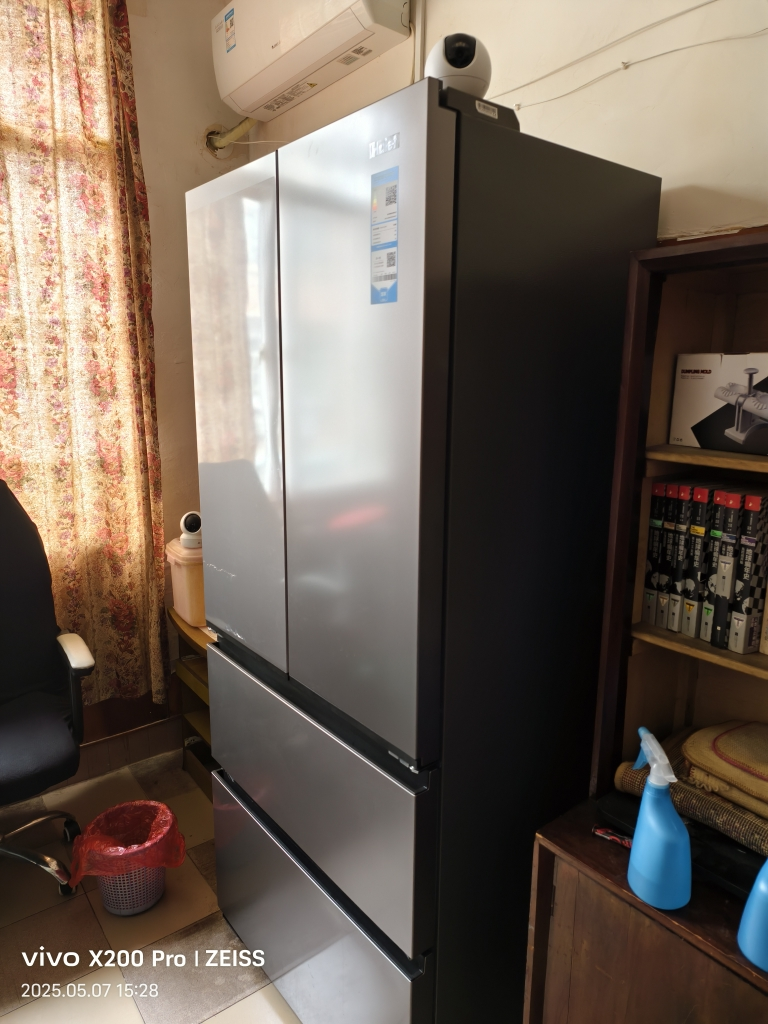 海尔(Haier) [小红花冰箱-绽放版]新品首发500L囤鲜容量594mm专业超薄BCD-500WGHFDEDH9U1晒单图