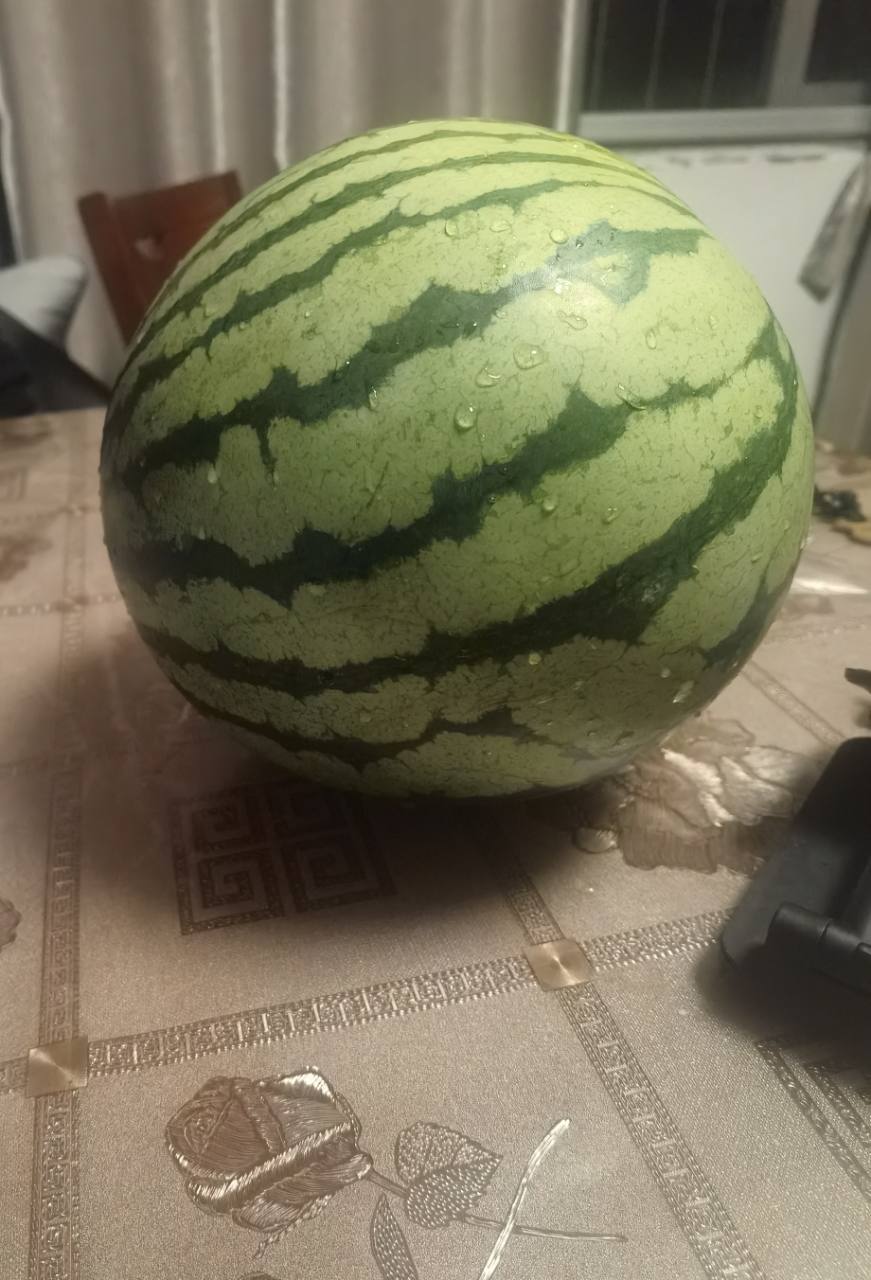 [熊猫鸟]云南 新鲜麒麟西瓜 1个 6-7斤 新鲜水果 汁多肉甜 熊猫鸟晒单图