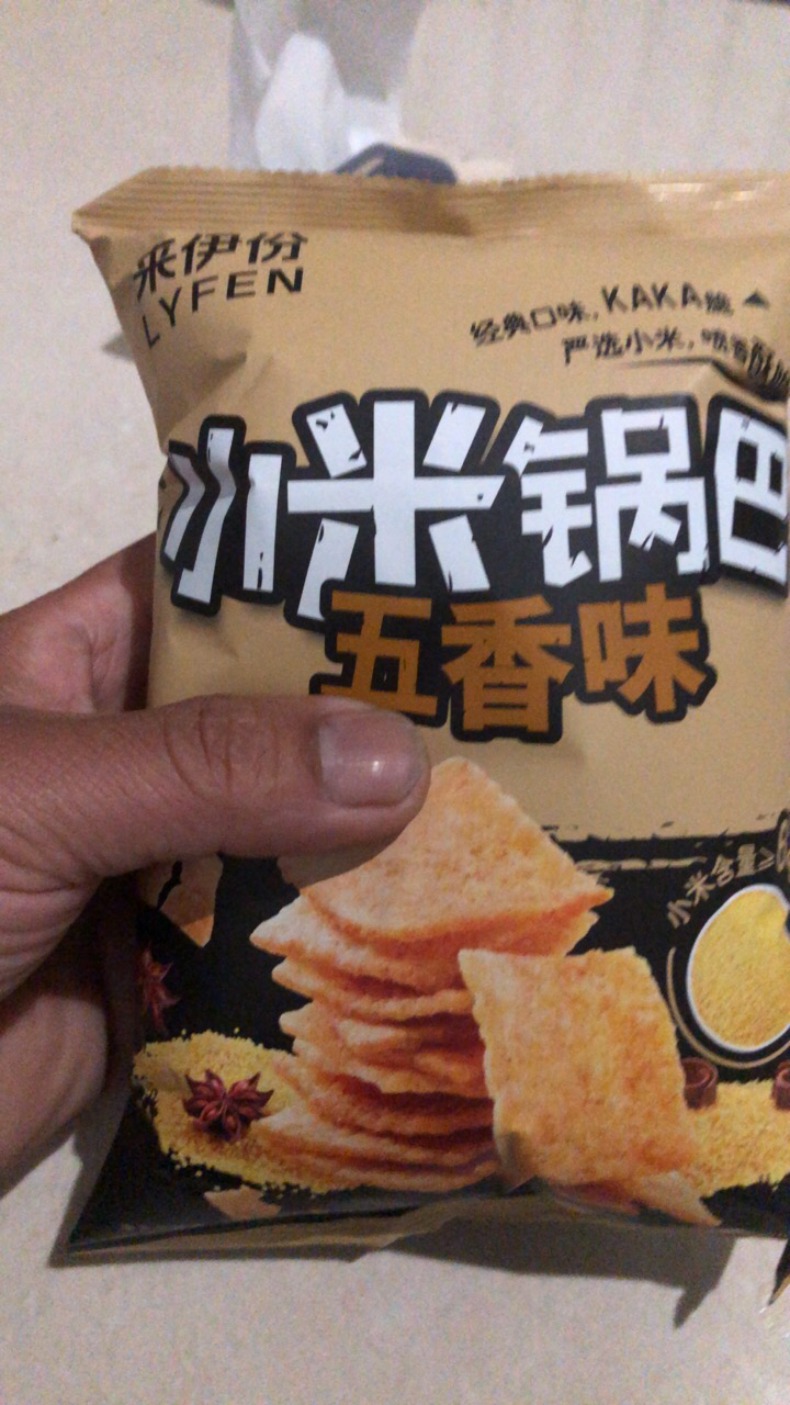来伊份 小米锅巴(五香味)78g*3袋休闲零食怀旧办公室零嘴下午茶锅巴晒单图